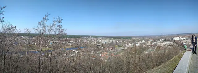 Панорама Чигирина із Замкової гори Національного історико-культурного заповідника